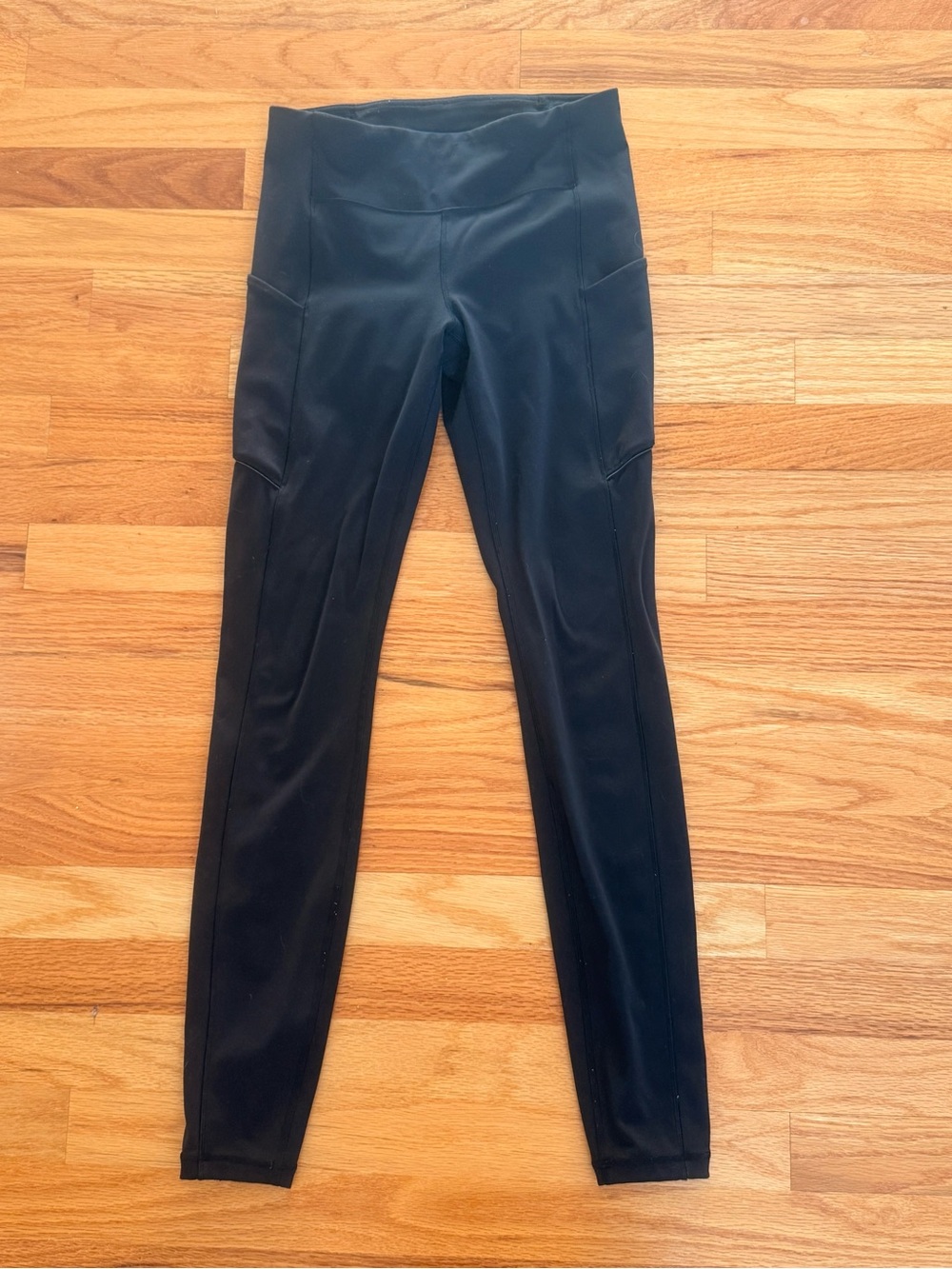 lululemon athletica Black High-Rise Leggings with Side Pockets